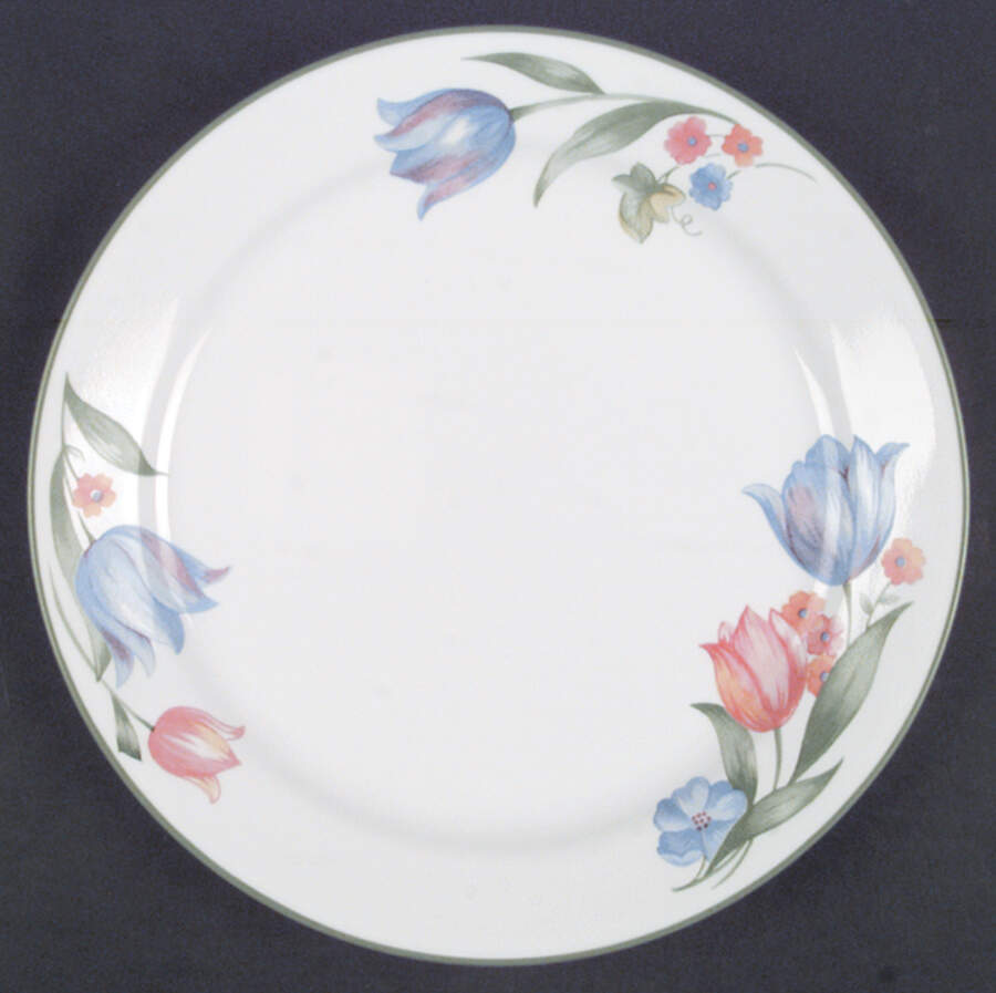 Fresh Cut (Green Trim, Corelle) Dinner Plate by Corning Corelle-1
