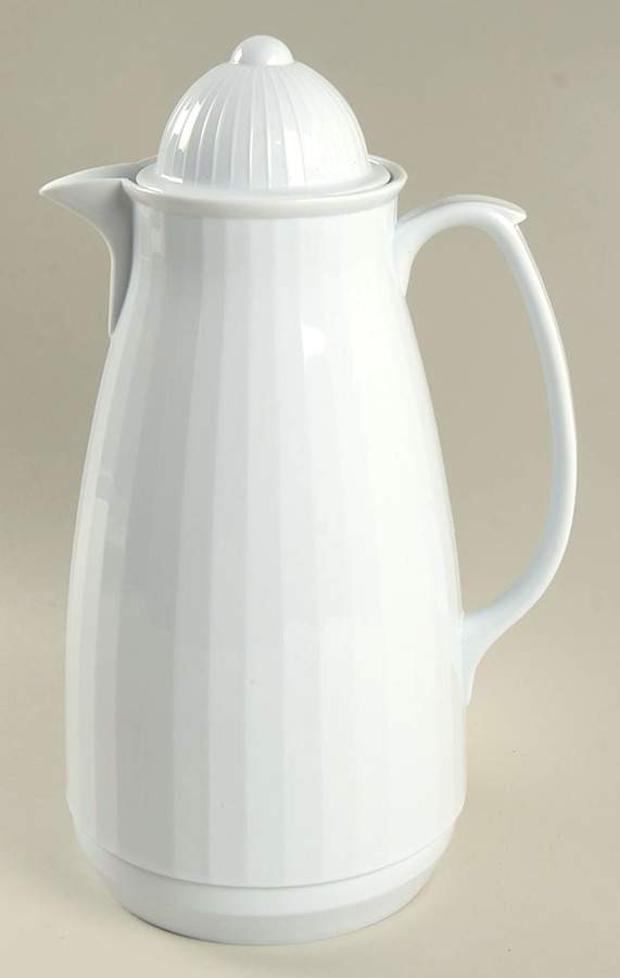 French White Plastic Thermos/Carafe & Lid by Corning Corelle-1