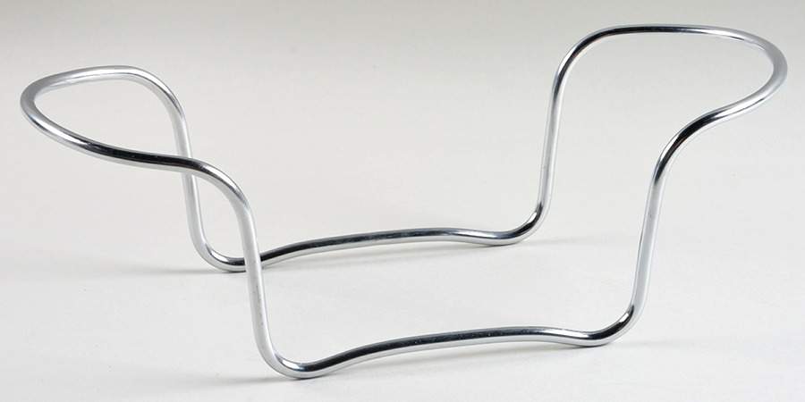 French White Metal Stand Or Warmer by Corning Corelle-1