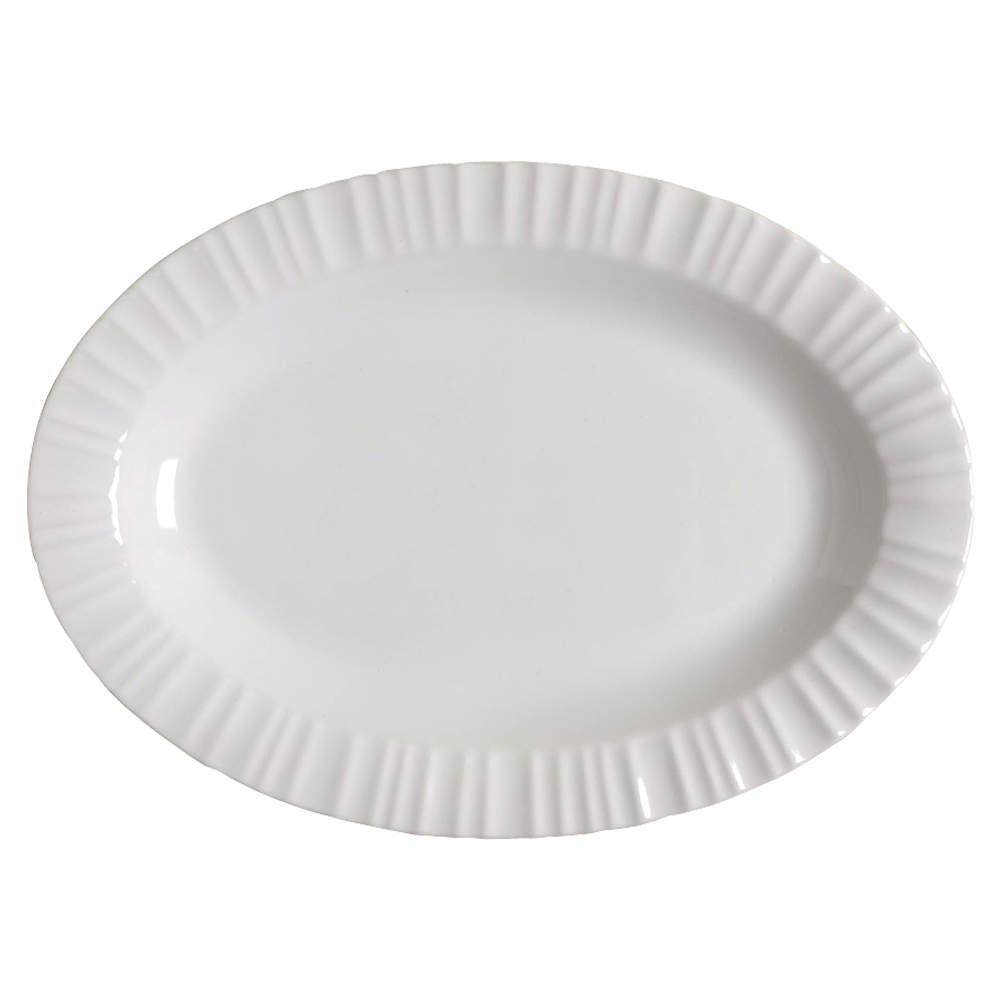 French White 12" Oval Serving Platter by Corning Corelle-1