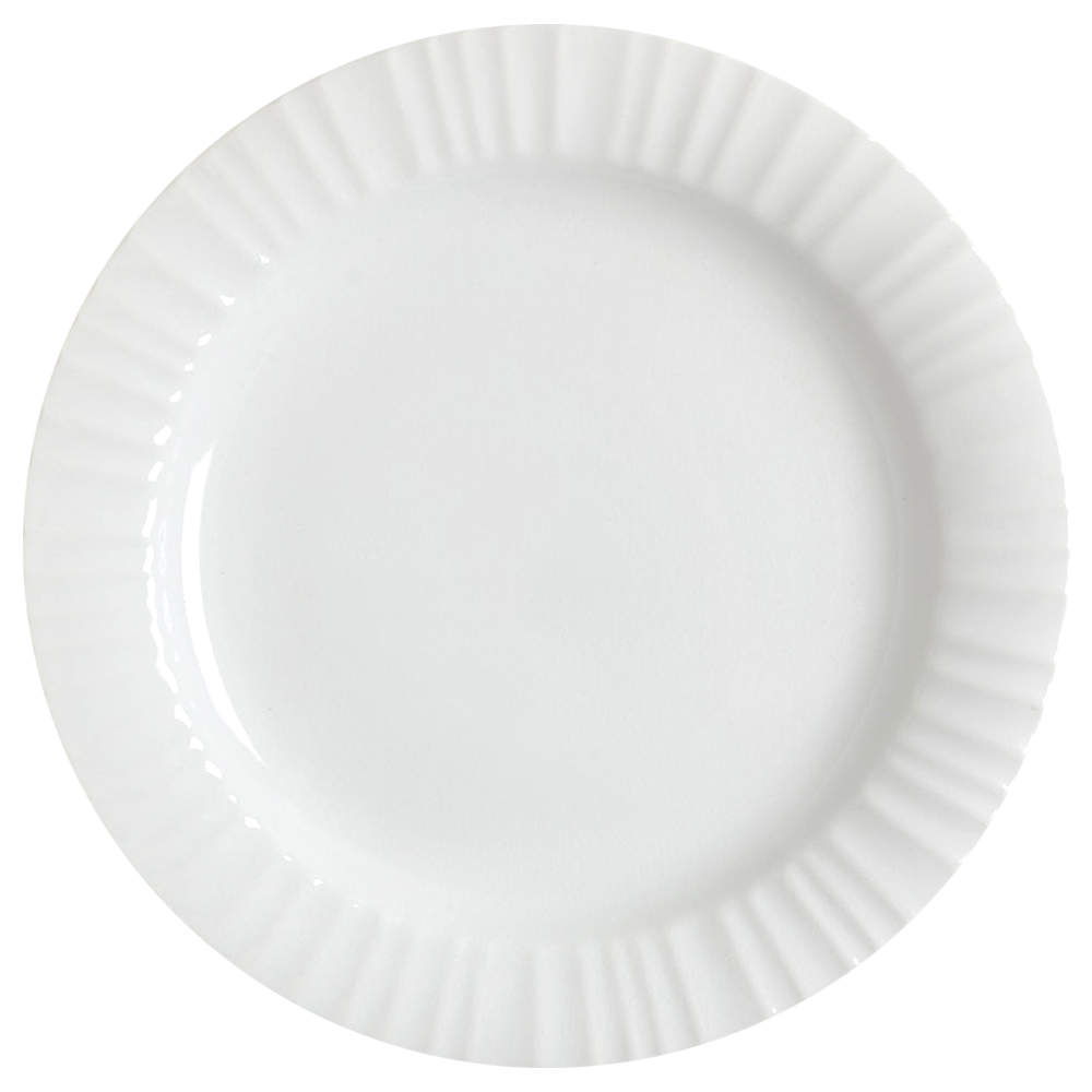 French White Dinner Plate by Corning Corelle-1
