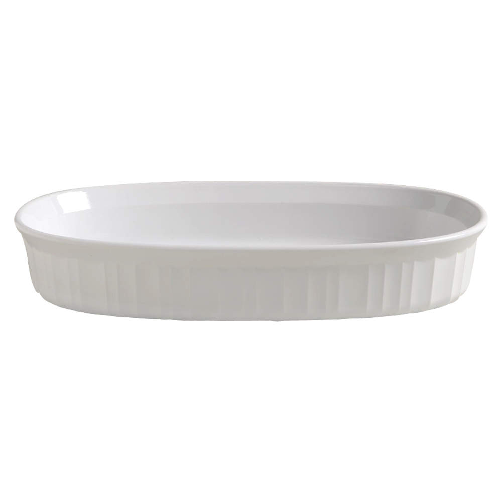 French White 10" Oval Open Casserole by Corning Corelle-1