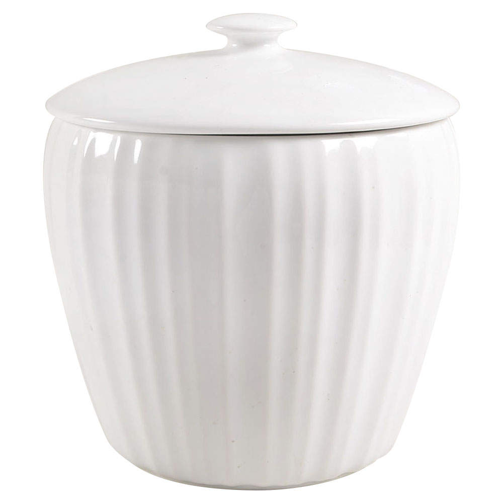 French White Medium Canister & Lid by Corning Corelle-1