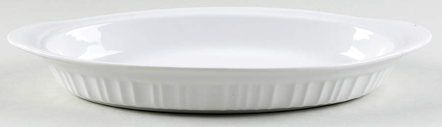 French White 12" Augratin by Corning Corelle-1