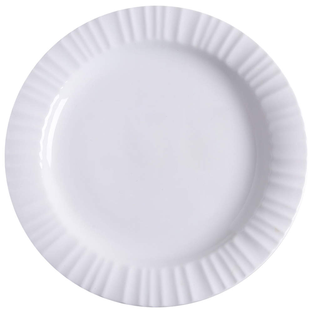 French White Dinner Plate by Corning Corelle-1