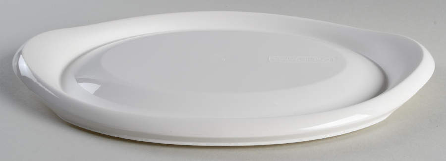 French White Plastic Lid for 2.5 Qt Oval Casserole by Corning Corelle-1