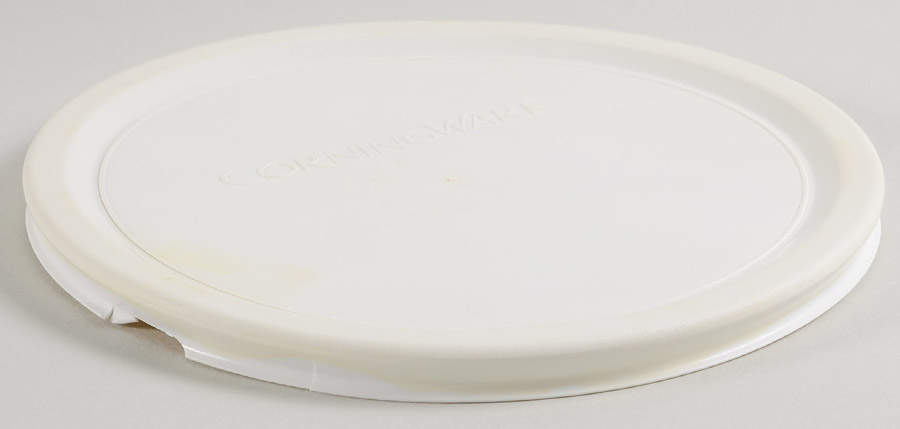 French White Lid for 1.50 Pt Round Covered Casserole by Corning Corelle-1