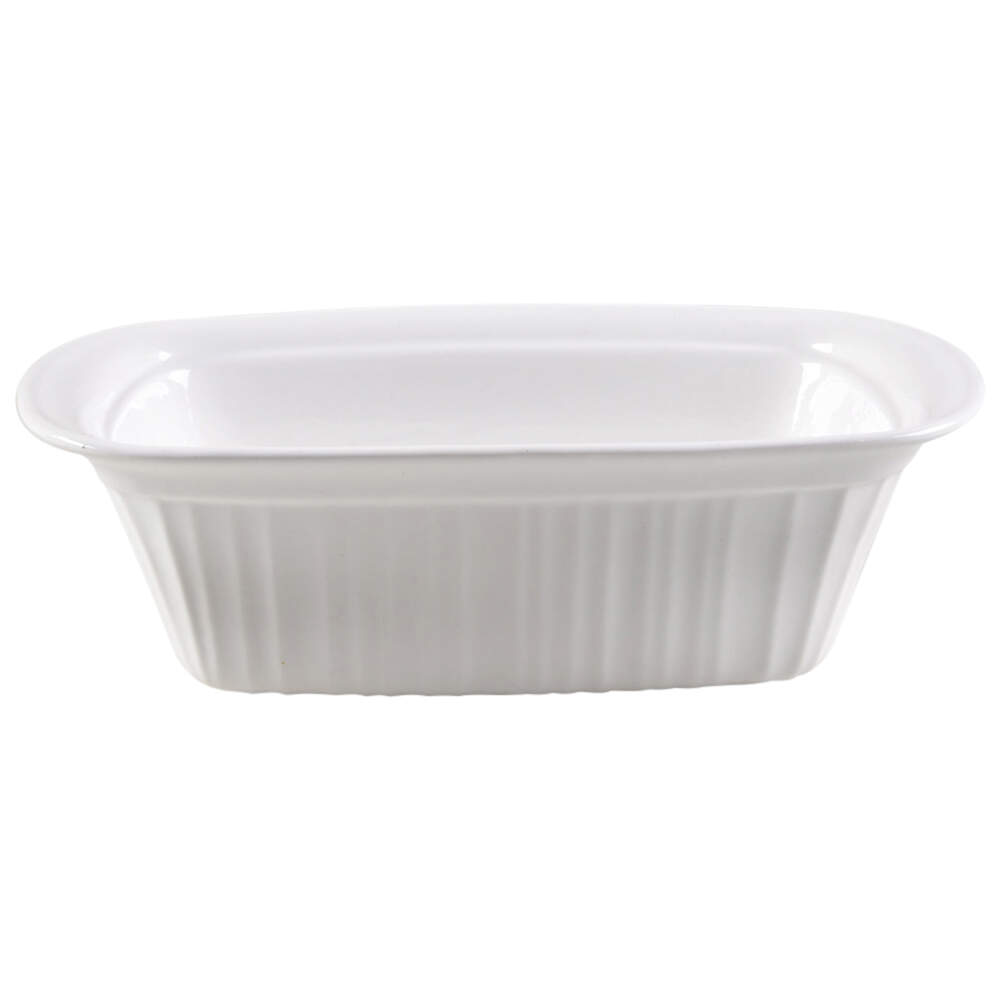 French White Loaf Pan by Corning Corelle-1