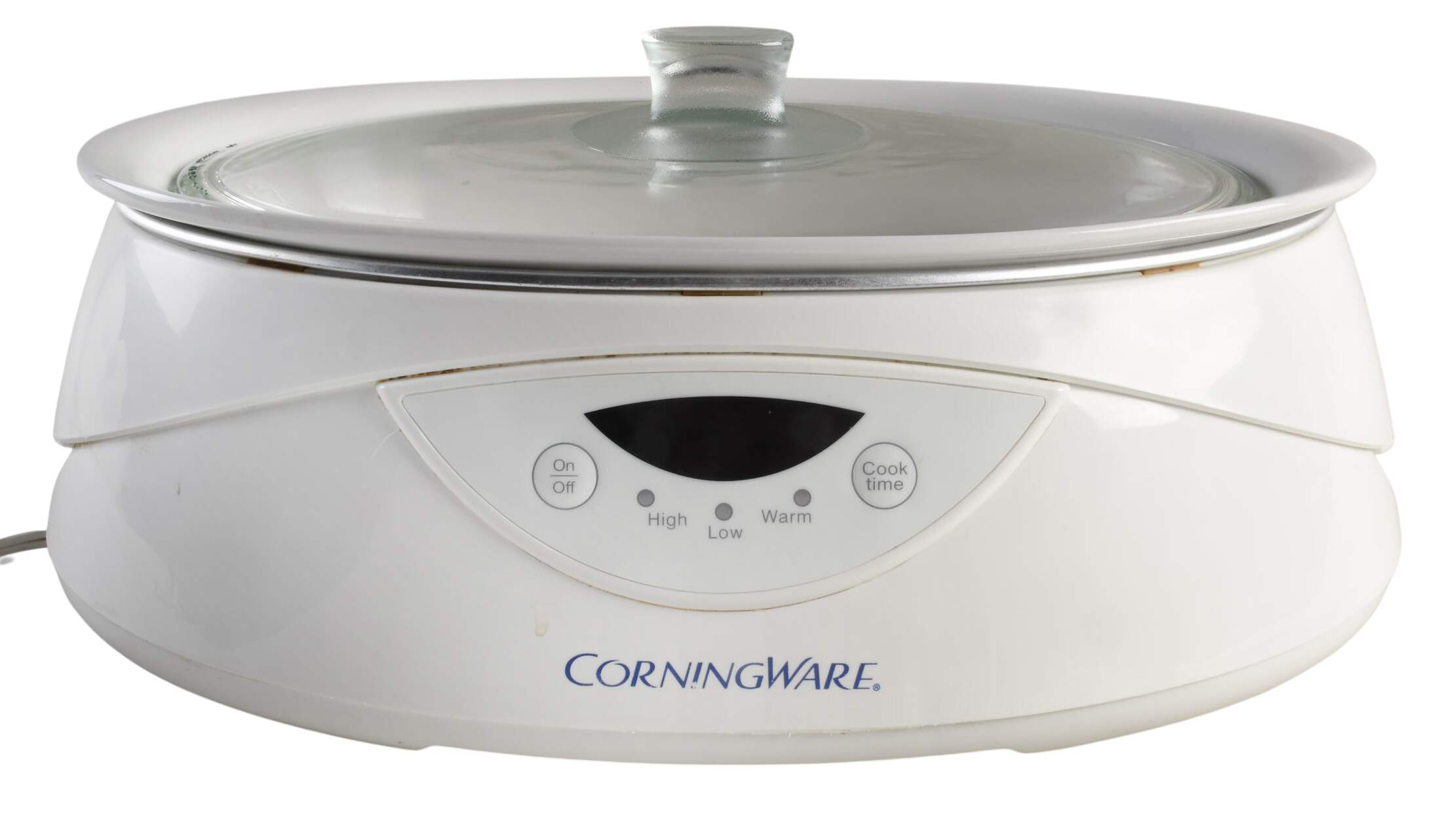 French White 4 Qt Programmable Slow Cooker (3 Part) by Corning Corelle-1