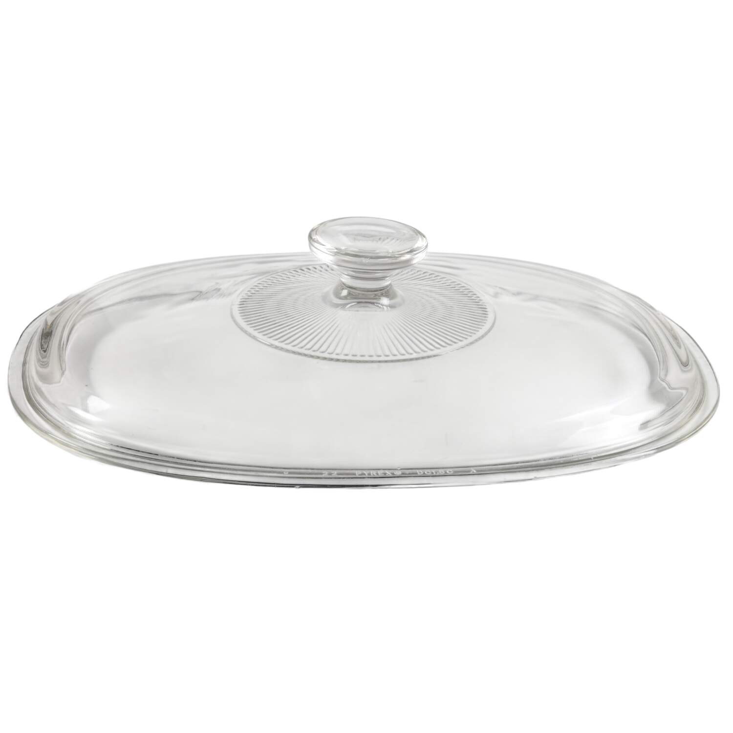 French White Lid for 1.5 Quart Oval Covered Casserole by Corning Corelle-1