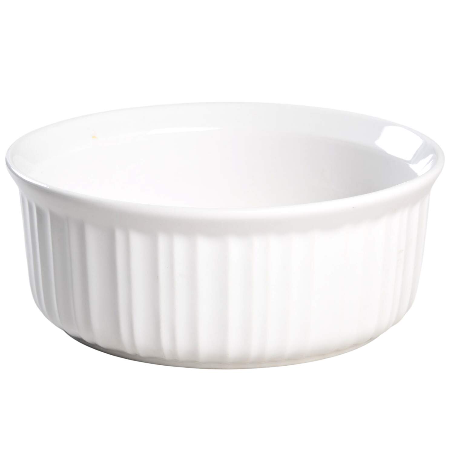 French White 1.5 Qt Round Covered Casserole No Lid by Corning Corelle-1