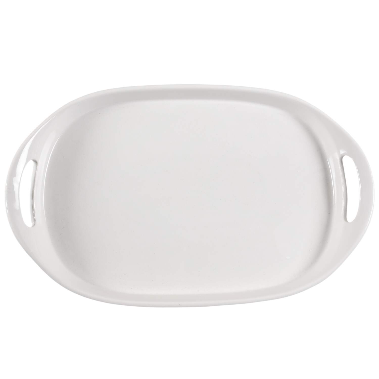 French White 16" Oval Platter No Wood Insert by Corning Corelle-1