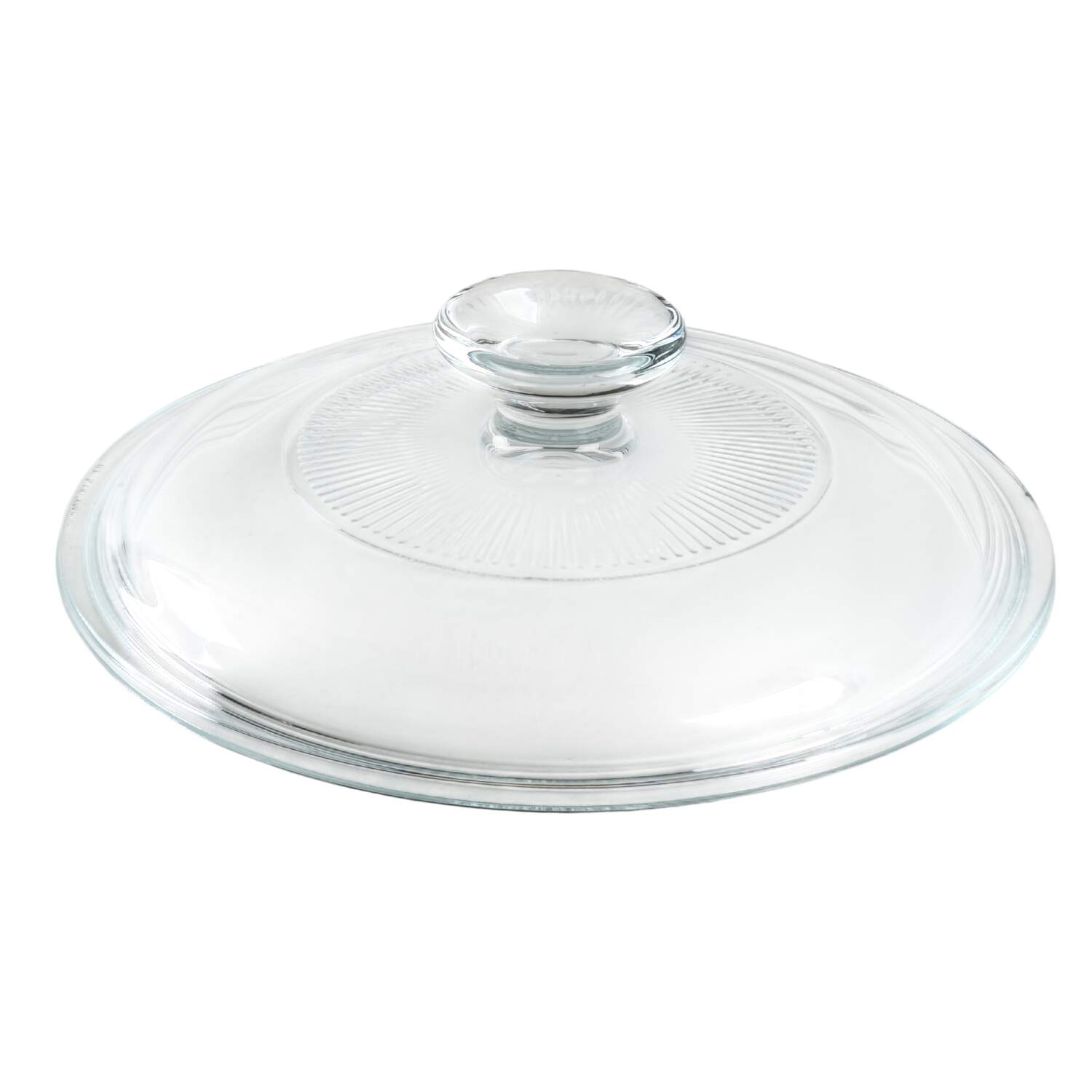 French White Lid for 1.5 Qt Round Casserole by Corning Corelle-1