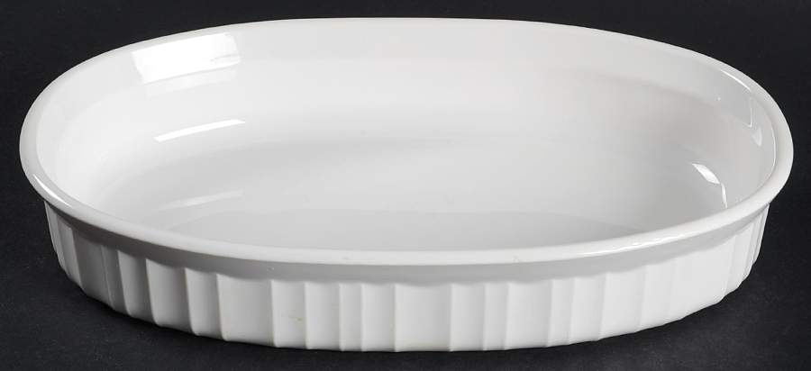 French White 1 Pint Oval Covered Casserole No Lid by Corning Corelle-1