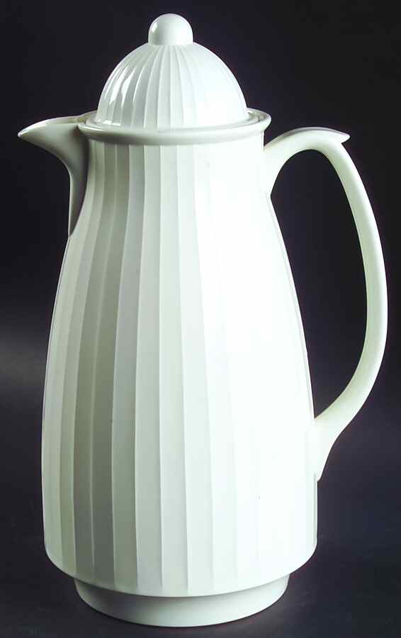French White Plastic Thermos/Carafe & Lid by Corning Corelle-1