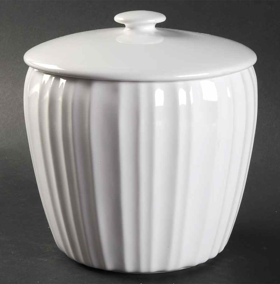 French White Small Canister & Lid by Corning Corelle-1