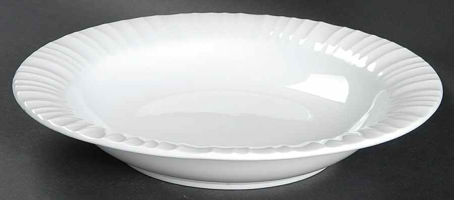 French White Large Rim Soup Bowl by Corning Corelle-1