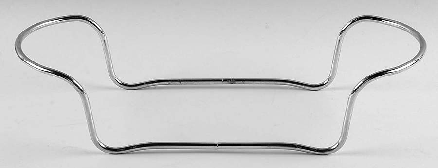 French White Metal Stand for 2.5 Qt Oval Covered Casserole by Corning Corelle-1