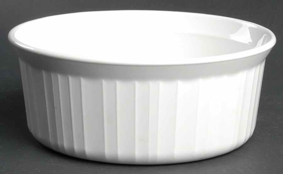 French White 7" Souffle by Corning Corelle-1