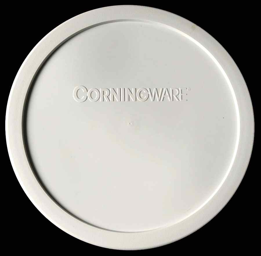 French White Plastic Lid for 1.5 Qt Round Casserole by Corning Corelle-1
