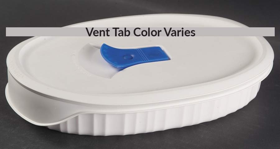French White 1 Pint Oval Covered Casserole by Corning Corelle-1