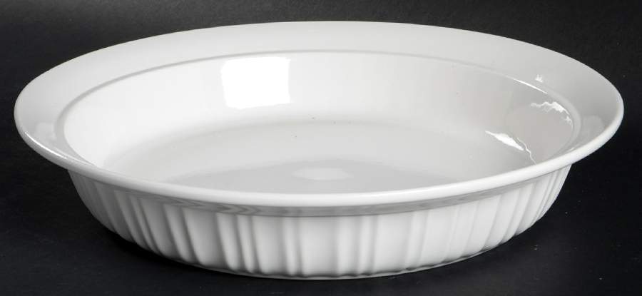 French White 9" Pie Baking Plate by Corning Corelle-1