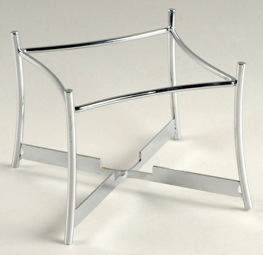 French White Metal Fondue Stand (10pc Set) by Corning Corelle-1