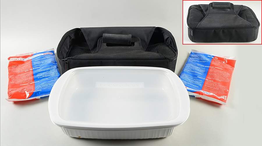 French White Anyware Set (Rectangular Roaster & Lid, Case & Packs) by Corning Corelle-1