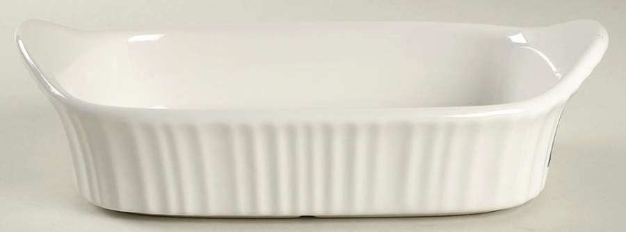 French White 9" Rectangular Baker by Corning Corelle-1