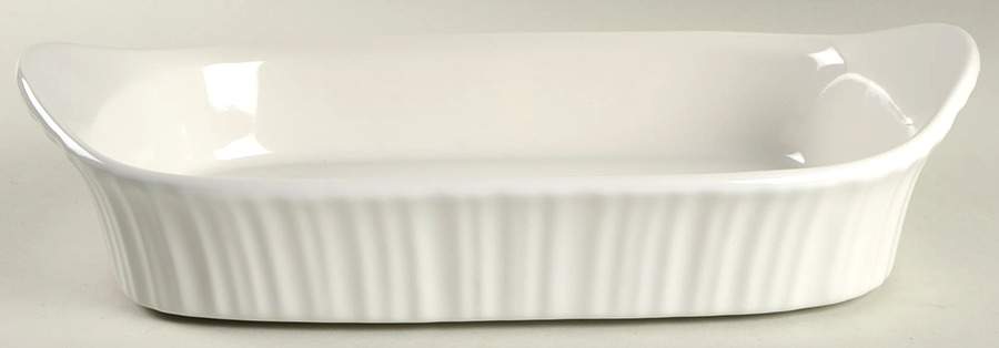 French White 12" Rectangular Baker by Corning Corelle-1