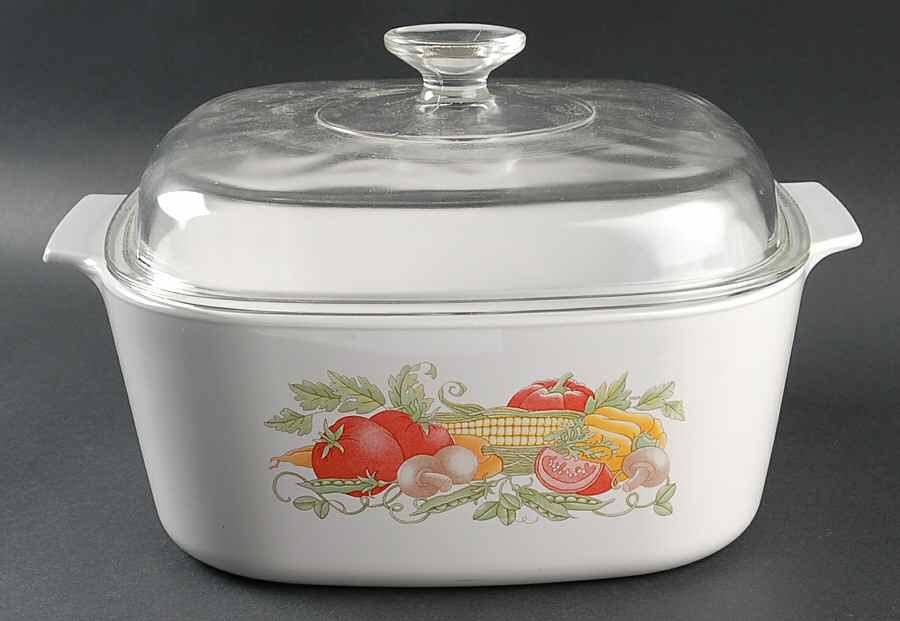 Garden Harvest 5 Quart Square Casserole with Glass Lid by Corning Corelle-1