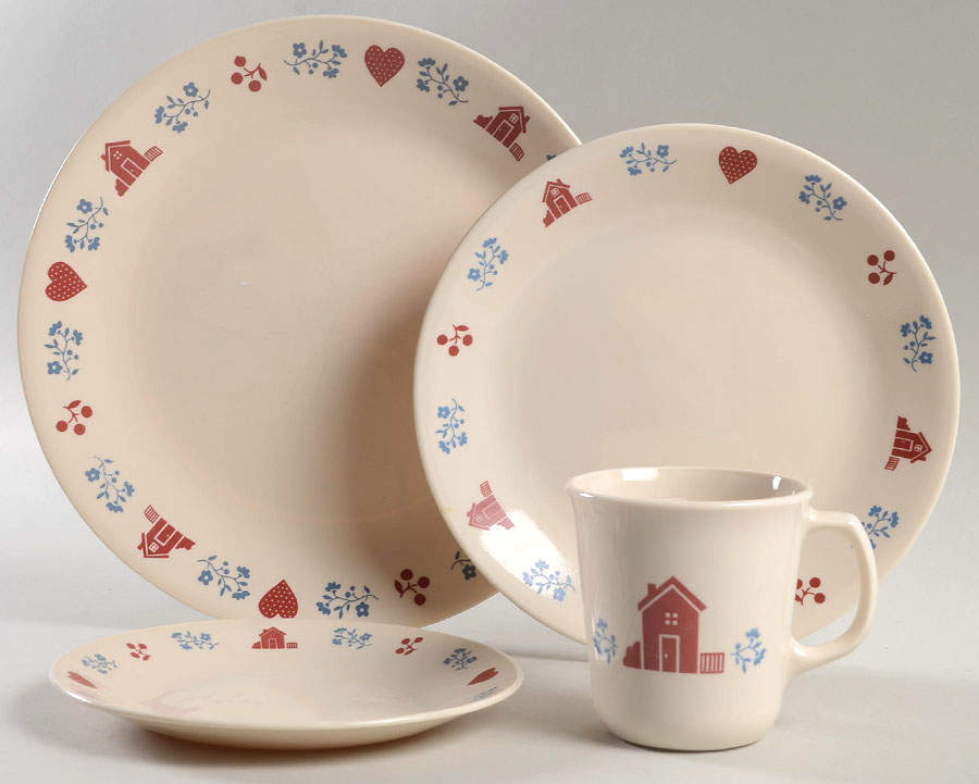 Hometown (Corelle) 4 Piece Place Setting by Corning Corelle-1