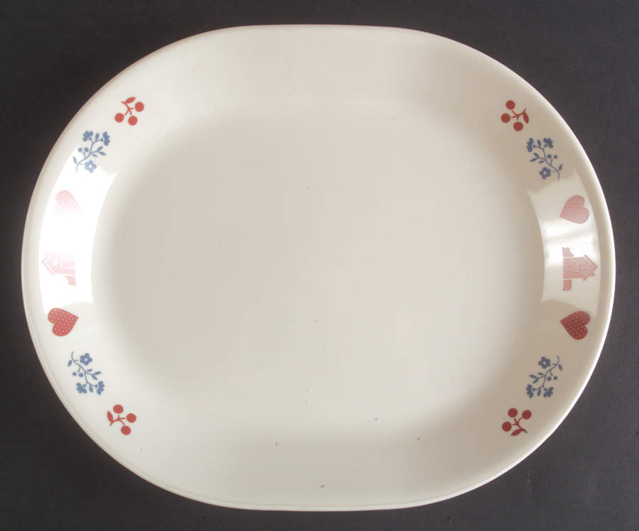 Hometown (Corelle) 12" Oval Serving Platter by Corning Corelle-1