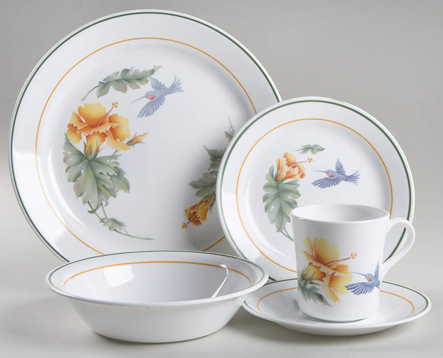 Hummingbird (Corelle) 5 Piece Place Setting by Corning Corelle-1