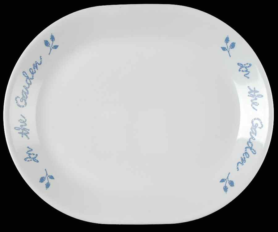 In The Garden (Corelle) 12" Oval Serving Platter by Corning Corelle-1