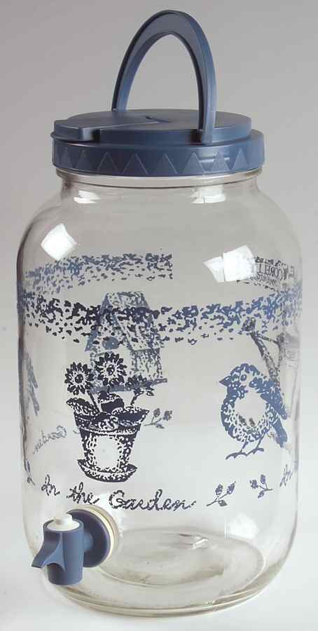 In The Garden (Corelle) Glassware Sun Tea Jar & Plastic Lid by Corning Corelle-1