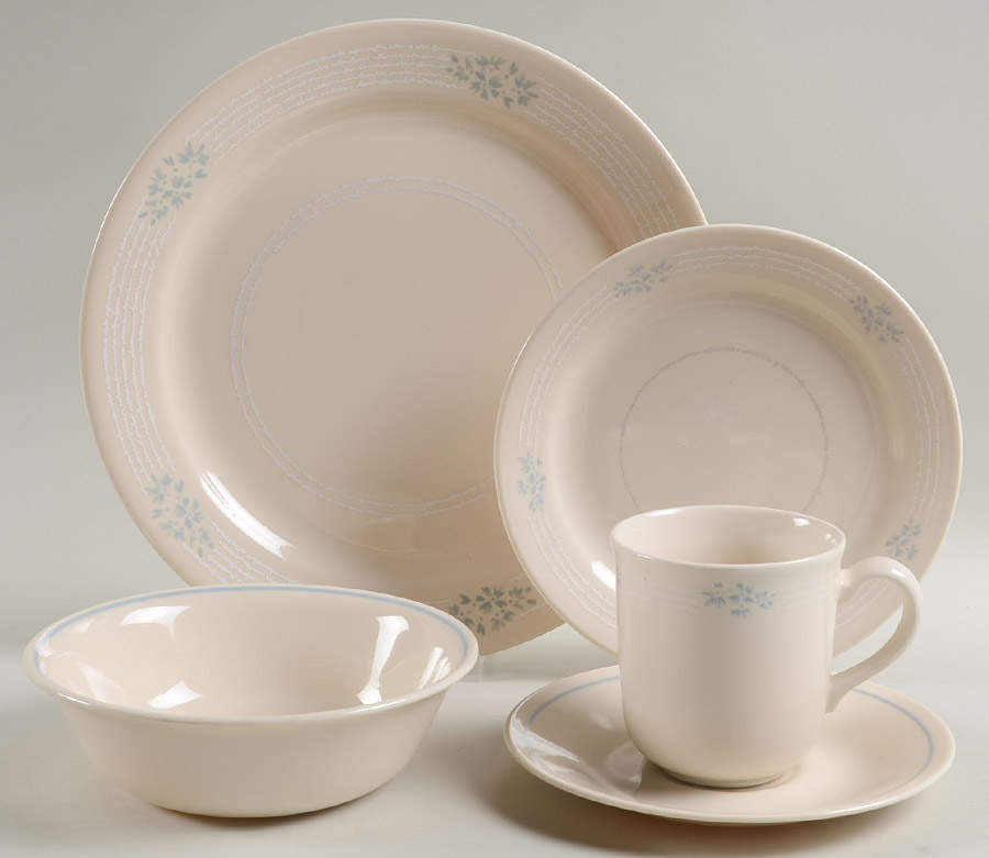 Lace Bouquet (Corelle) 5 Piece Place Setting by Corning Corelle-1