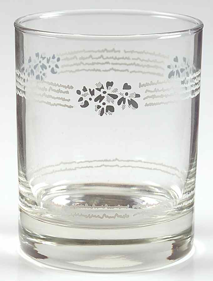 Lace Bouquet (Corelle) Glassware Double Old Fashioned by Corning Corelle-1