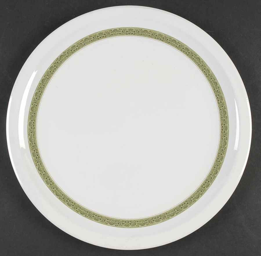 Lynwood Green 12" Chop Plate (Round Platter) by Corning Corelle-1