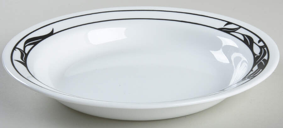 Lyrics Black Rim Soup Bowl by Corning Corelle-1