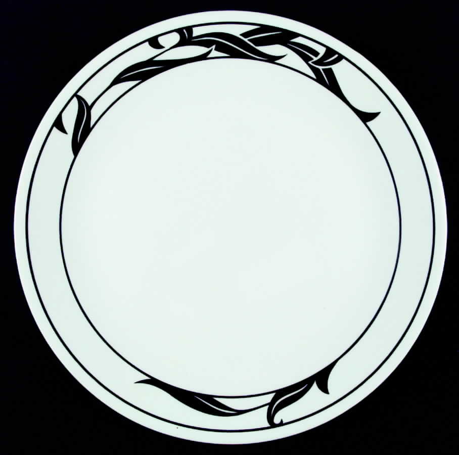 Lyrics Black Dinner Plate by Corning Corelle-1