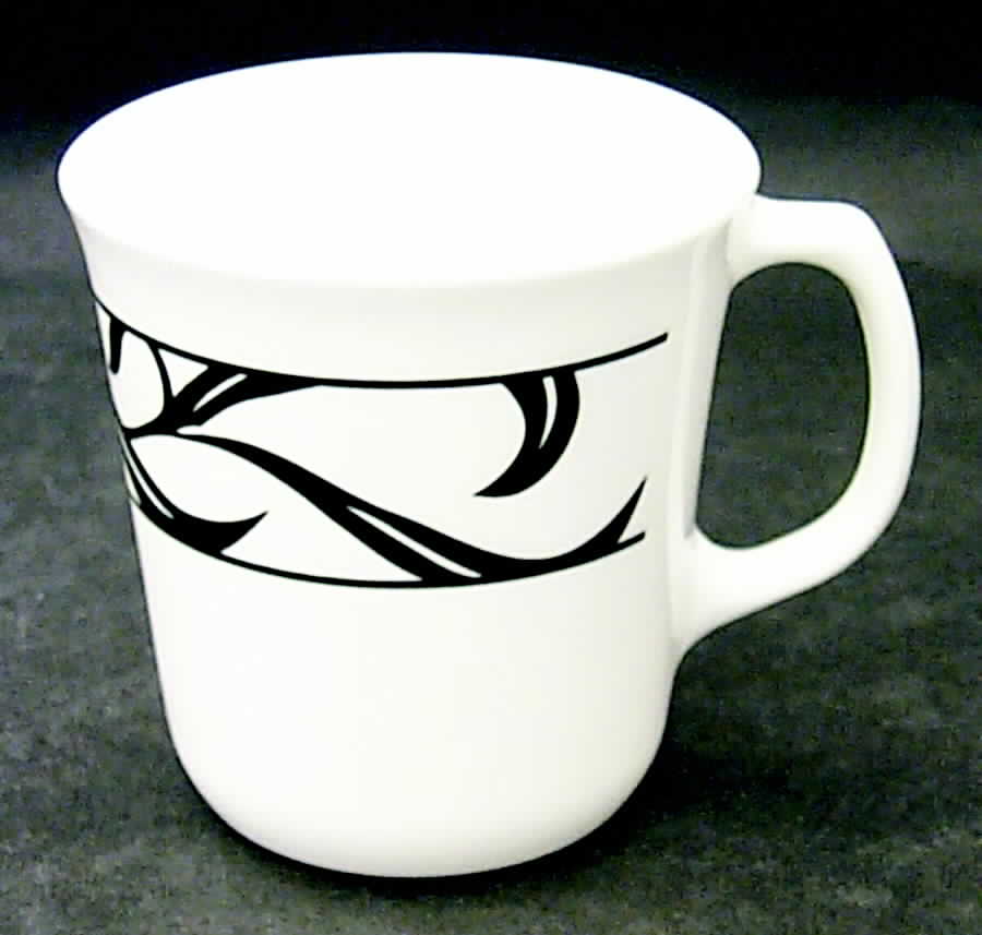 Lyrics Black Mug/Cup by Corning Corelle-1