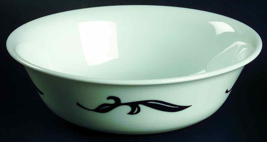 Lyrics Black Coupe Cereal Bowl by Corning Corelle-1