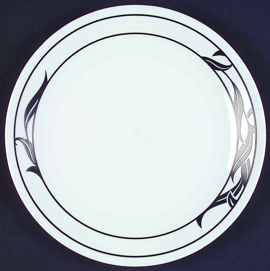 Lyrics Black Salad Plate by Corning Corelle-1