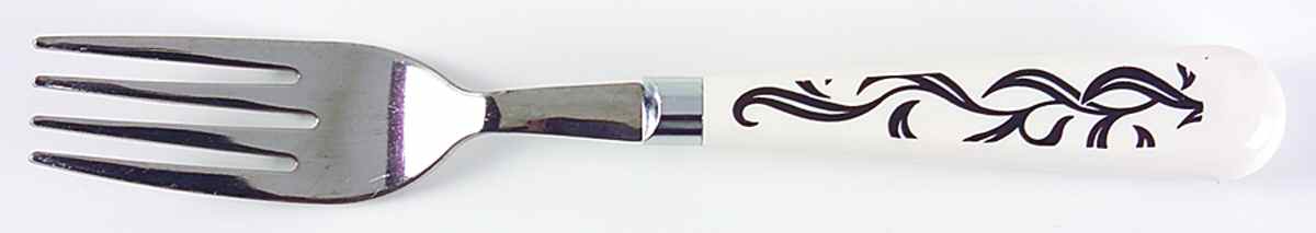 Lyrics Black Individual Salad Fork by Corning Corelle-1