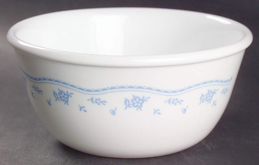 Morning Blue (Corelle) Fruit/Dessert (Sauce) Bowl by Corning Corelle-1