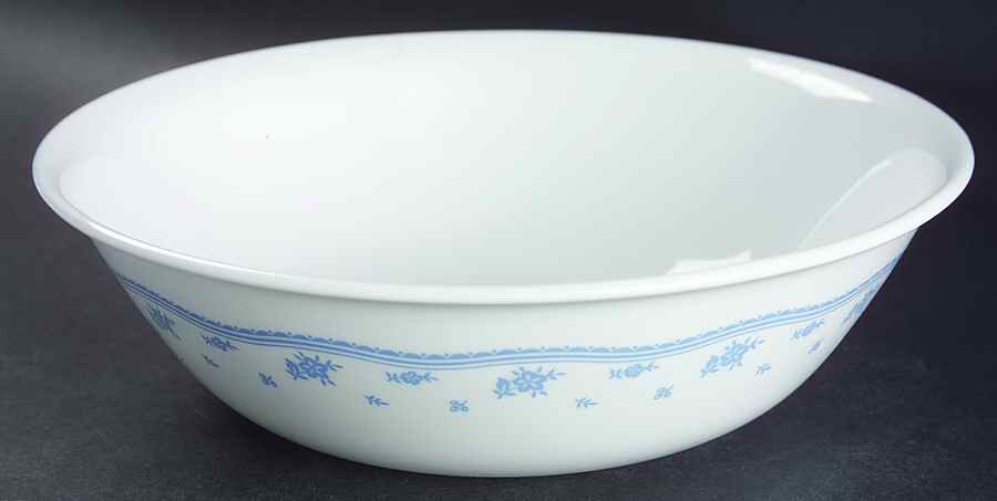 Morning Blue (Corelle) 8" Round Vegetable Bowl by Corning Corelle-1