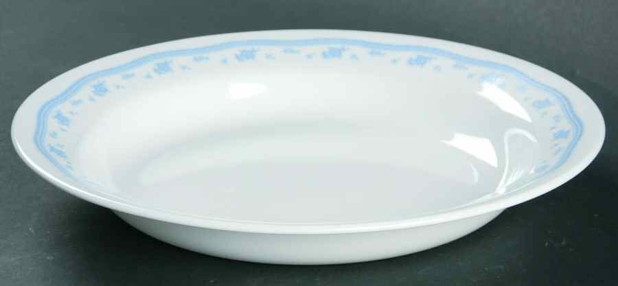 Morning Blue (Corelle) Rim Soup Bowl by Corning Corelle-1