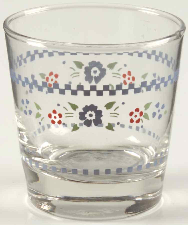 Needlepoint (Corelle) 8 Oz Glassware Old Fashioned by Corning Corelle-1