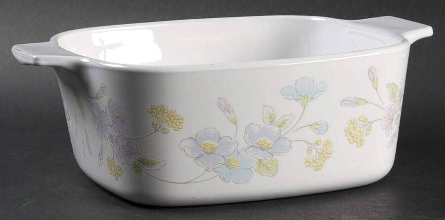 Pastel Bouquet (Corelle) 1.5 Quart Square Casserole No Lid by Corning Corelle-1
